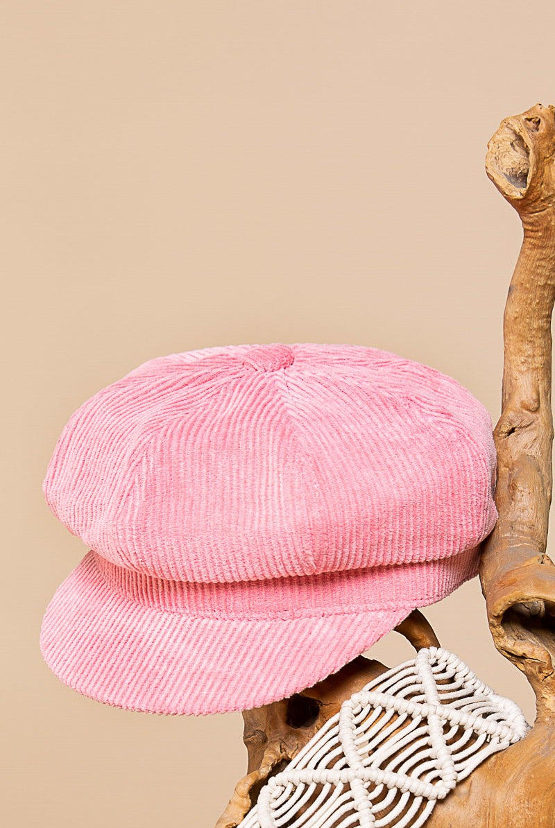 Corduroy Newsboy Beret Cap - POL - RARA Boutique