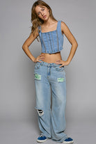 Denim tank top - RARA Boutique