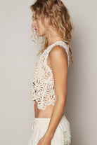 Floral Crochet Tank POL - RARA Boutique