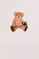 Embroidered Football Teddy Bear Baby Tee - Le Lis - RARA Boutique