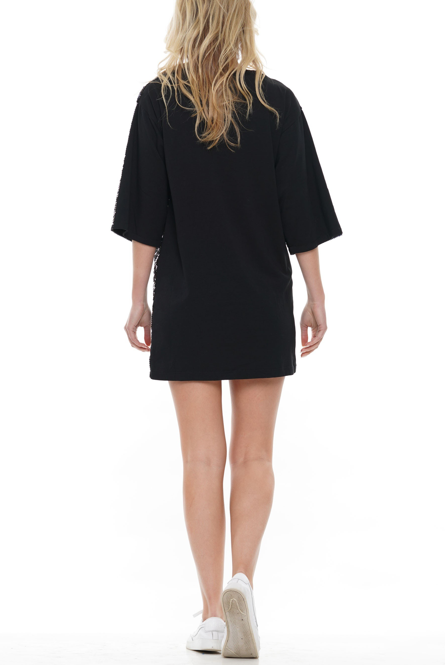 Game Day Sequin T-Shirt Dress - RARA Boutique