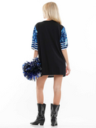 Sequin Game Day "4" Jersey T-Shirt Dress - RARA Boutique
