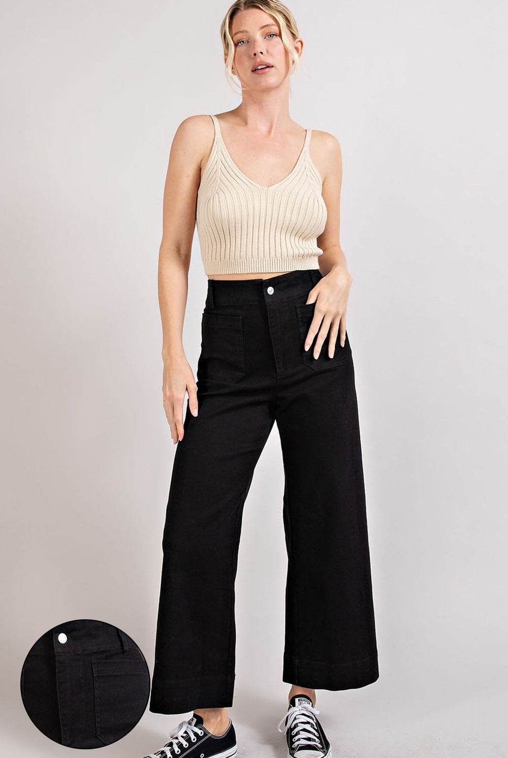 Soft Wash Wide Leg Pants - eesome - RARA Boutique