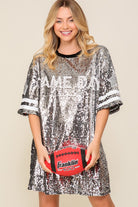 Sequin Game Day Jersey  Shit Dress - RARA Boutique