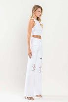 90's Vintage Loose Fit Distressed Jeans- Vervet by Flying Monkey - RARA Boutique