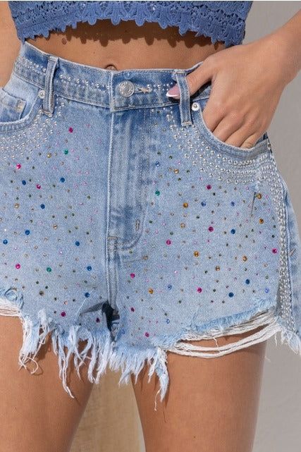 Denim Shorts Blue B - RARA Boutique