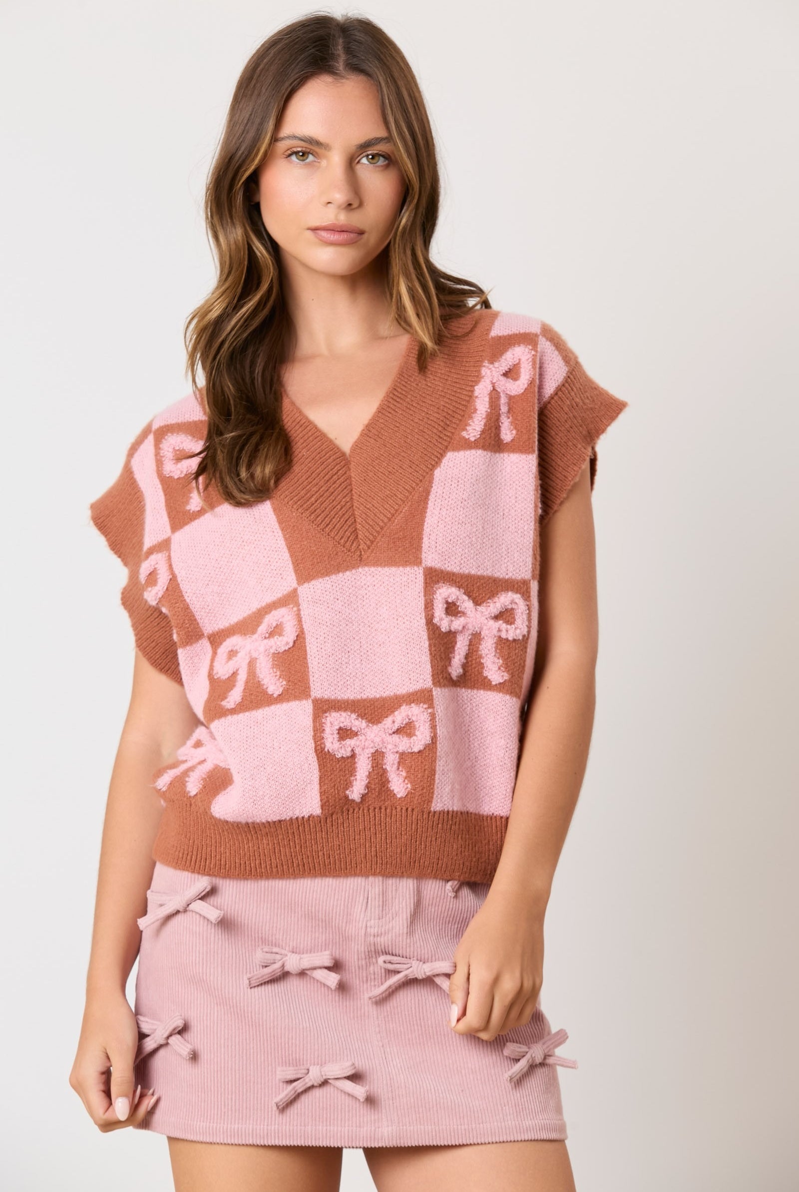 Corduroy ribbon details skirt - RARA Boutique