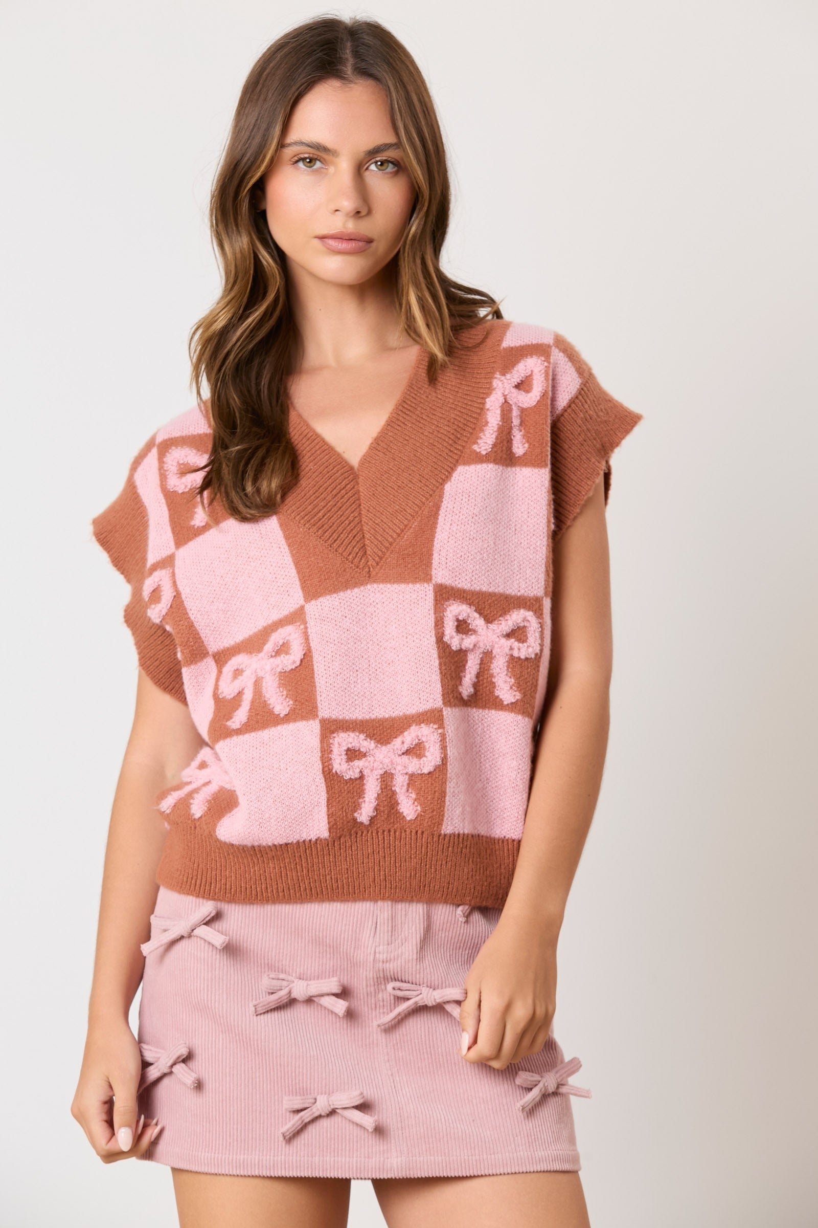 Corduroy ribbon details skirt - RARA Boutique