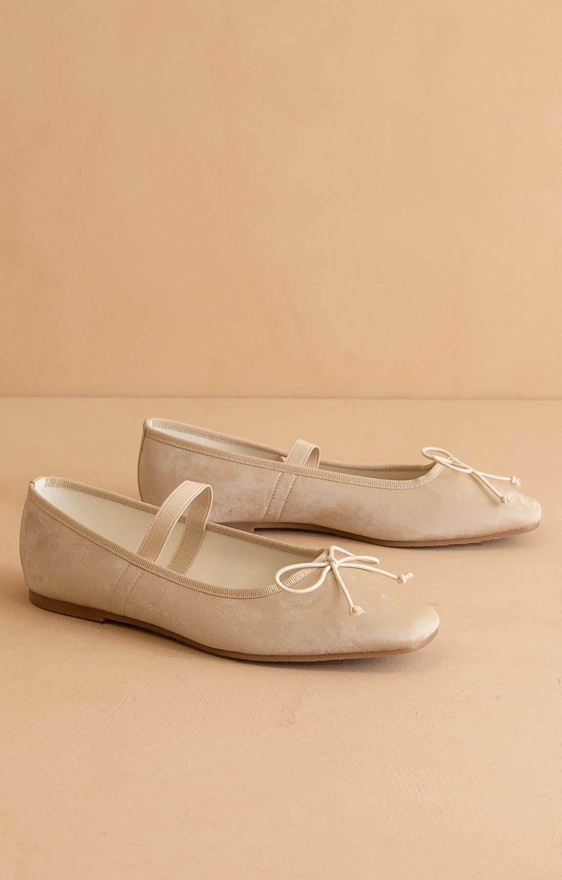 Suede Square Toe Ballet Flats - Oasis Society - RARA Boutique