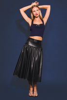 SQUARE NECK SLEEVELESS BOW TRIM SWEATER TOP - Le lis - RARA Boutique