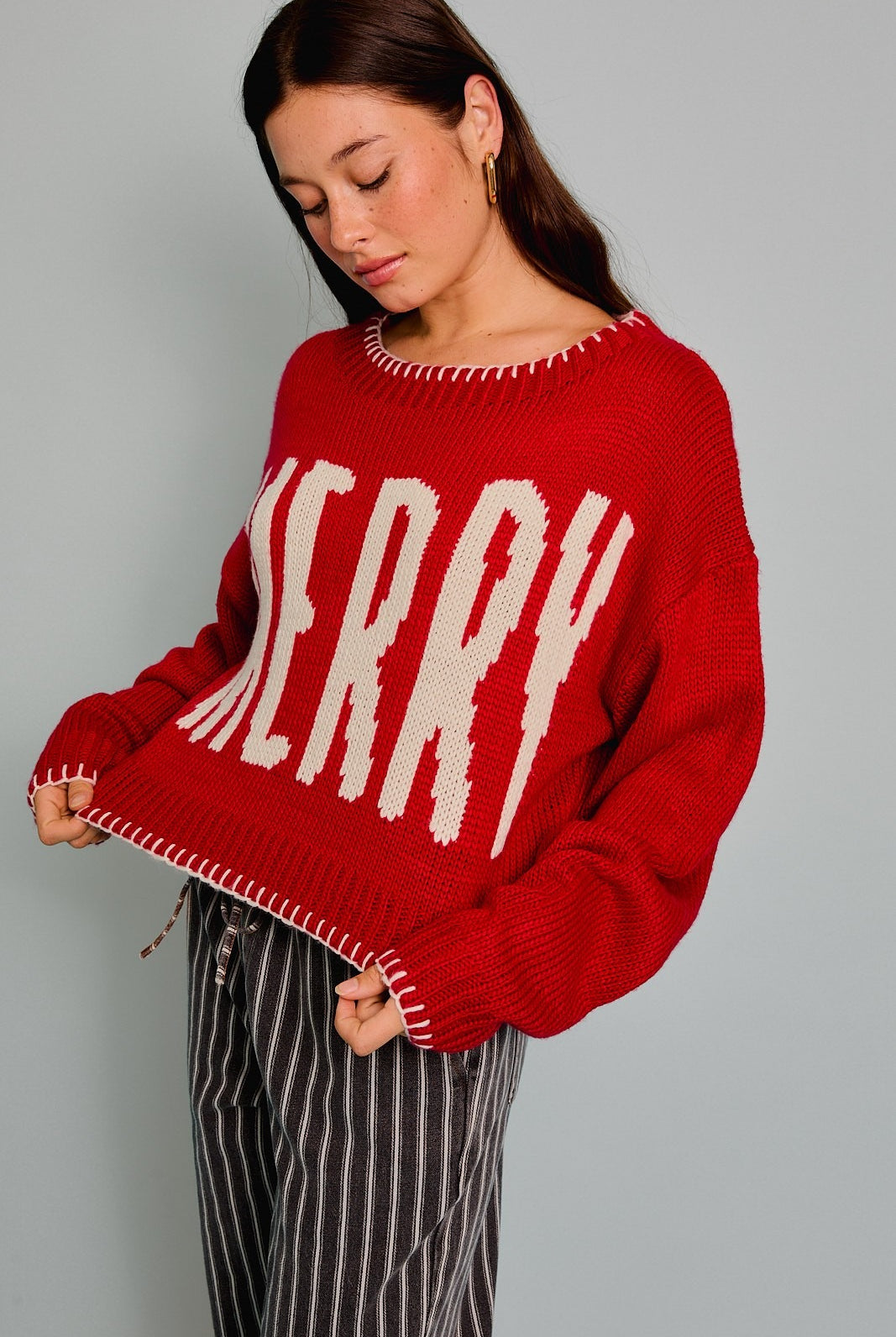 Merry Dolman Sleeve Boat Neck Sweater - Le Lis - RARA Boutique