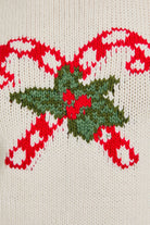 Candy Cane Mistletoe Turtle Neck Sleeveless Graphic Sweater - Le Lis - RARA Boutique