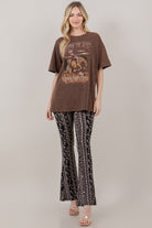 Keepin’ the West Wild Cowgirl Acid Wash T-Shirt - RARA Boutique