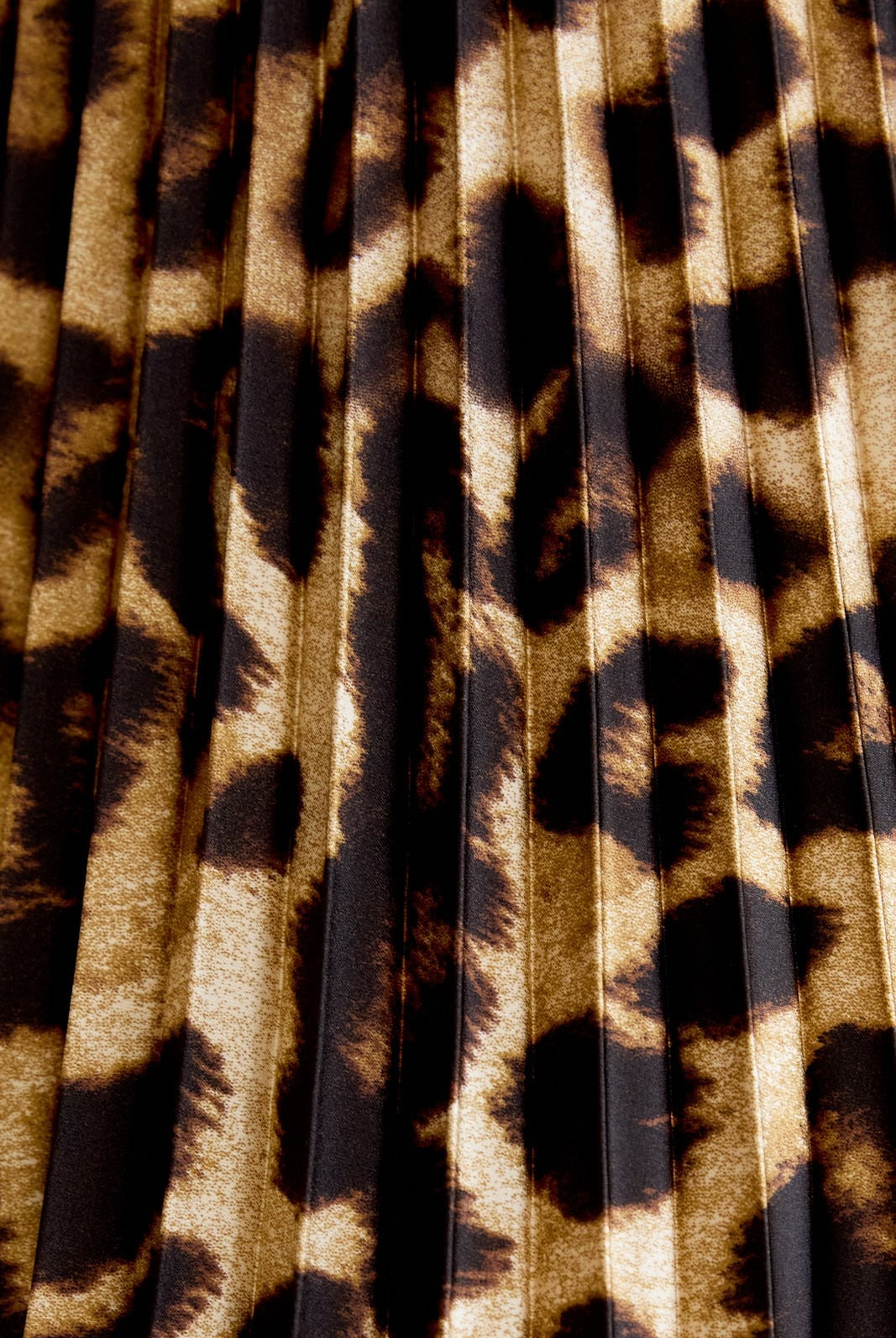 Leopard Print Accordion Pleated Midi Skirt - Sunday Edition - RARA Boutique