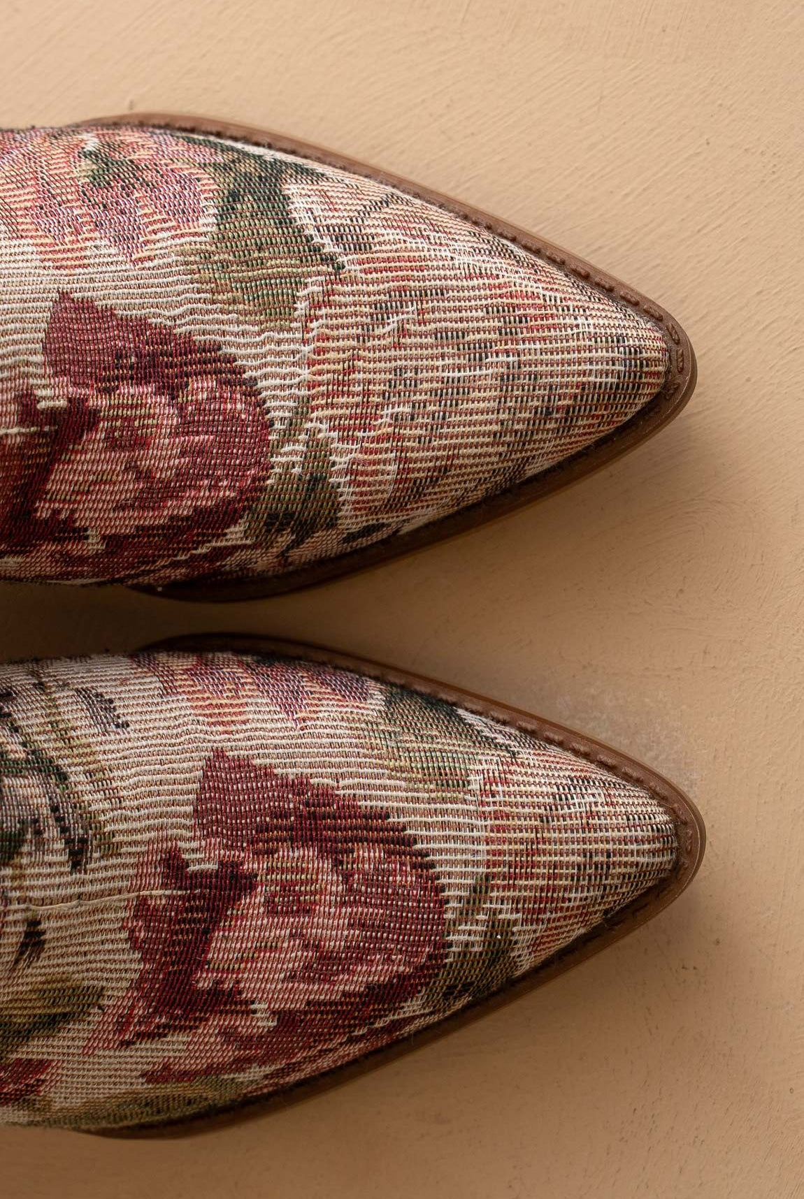 Vintage Floral Jacquard Tapestry Western Boots - Oasis Society - RARA Boutique