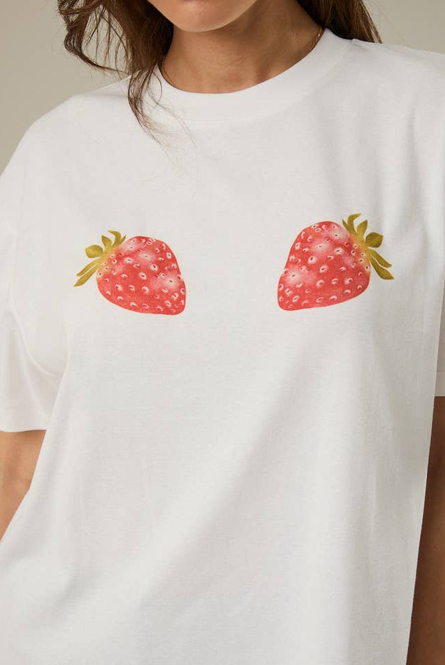 RARA Boutique Sunday Edition T-shirt with casual fit and graphic print, shown in a front view on a plain background.