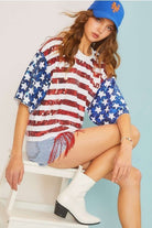 4th sequin American flag - Main Strip - RARA Boutique