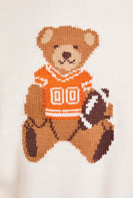 Long Sleeve Football Teddy Bear Sweater - Le Lis - RARA Boutique