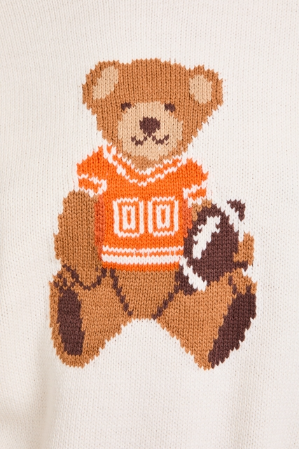 Long Sleeve Football Teddy Bear Sweater - Le Lis - RARA Boutique