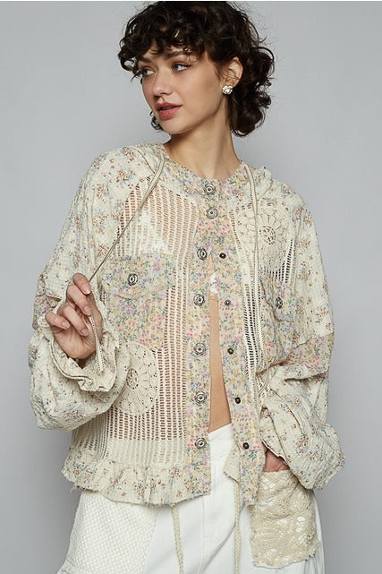 Lace shacket - Pol - RARA Boutique