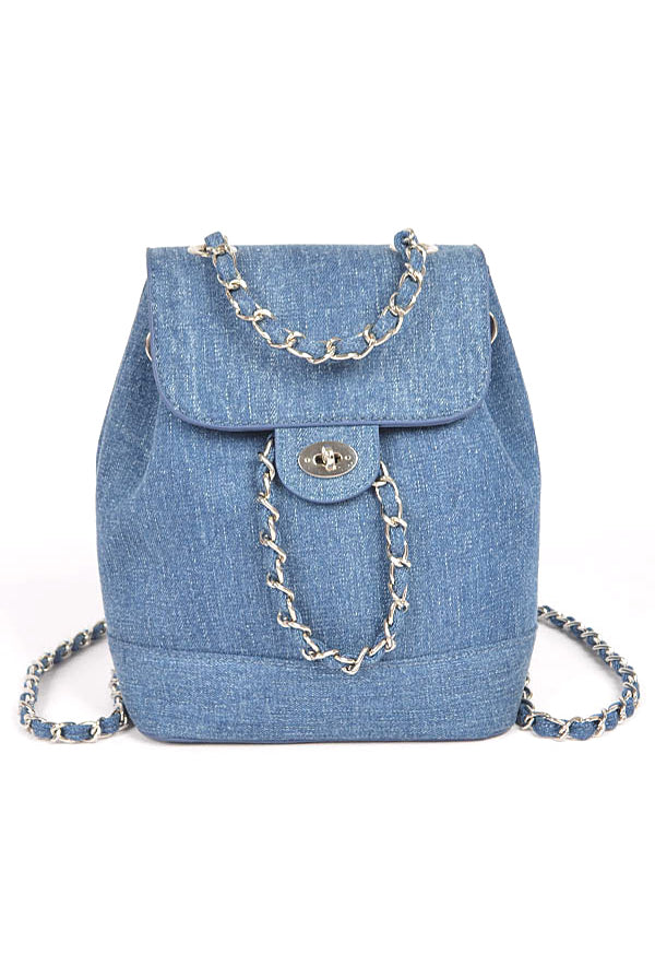 Denim Fashion Backpack - RARA Boutique