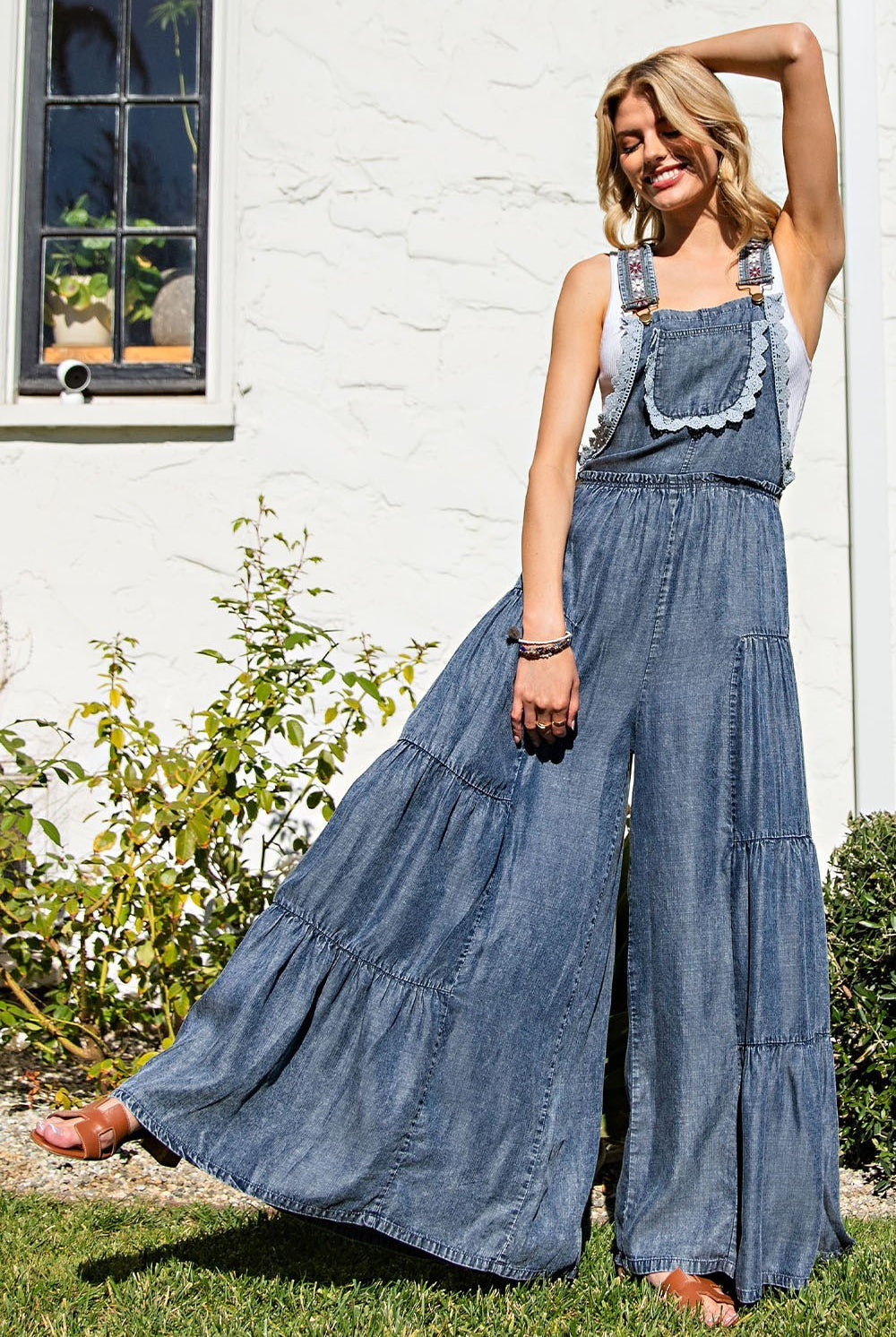 Denim Plazzo overall eesome - RARA Boutique