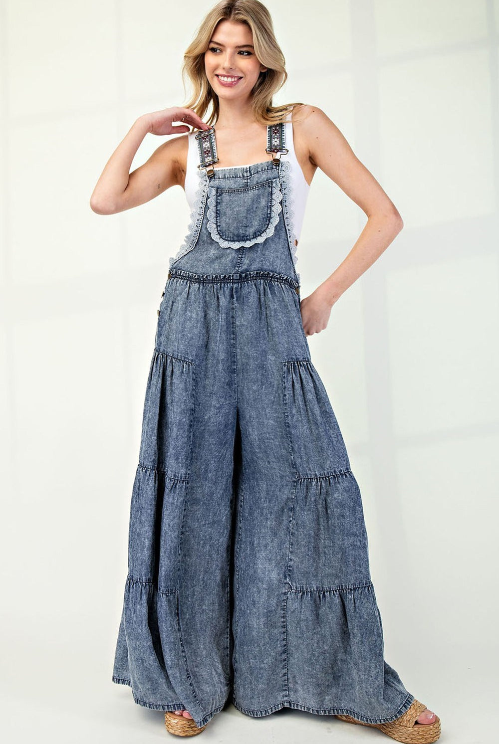 Denim Plazzo overall eesome - RARA Boutique