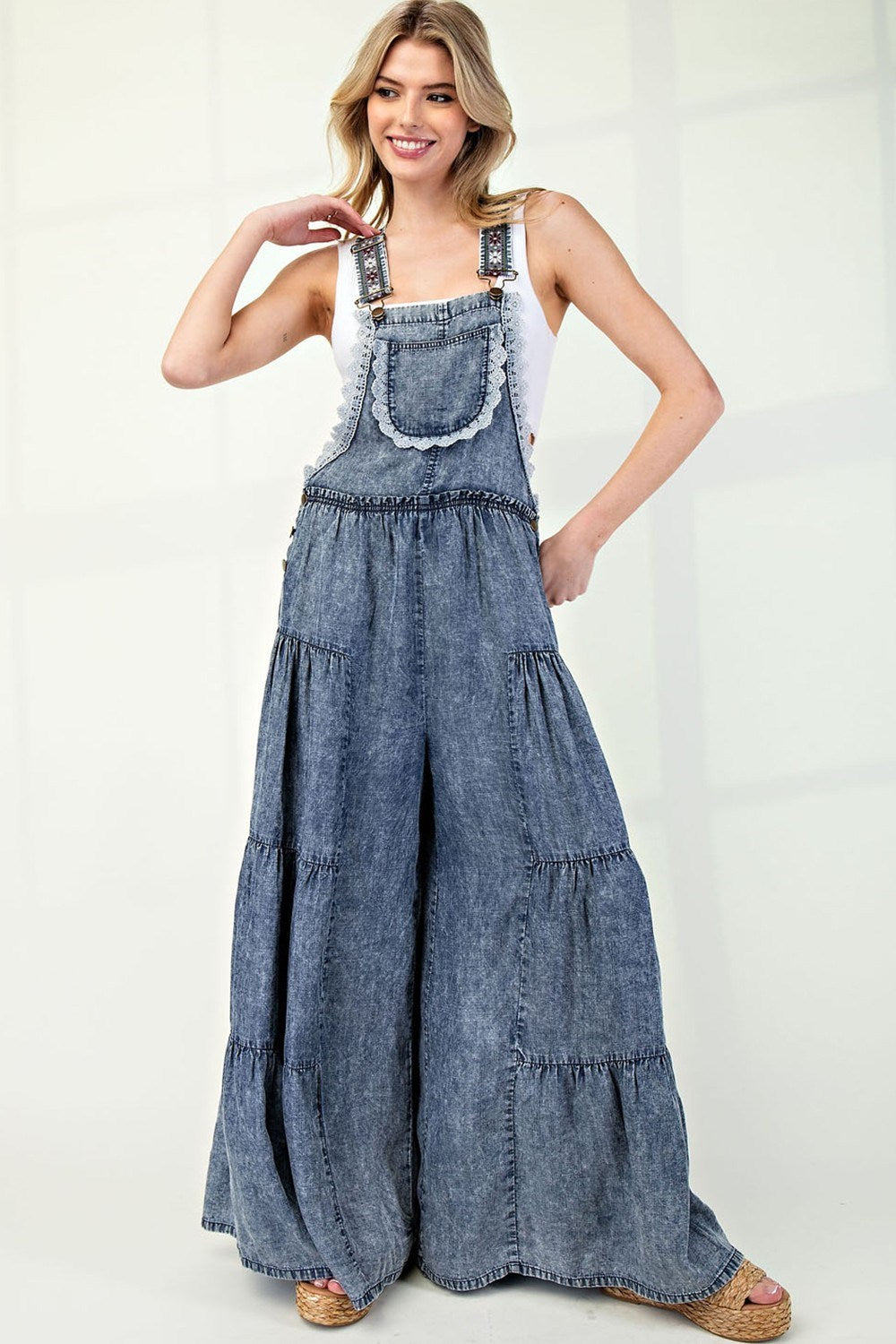 Denim Plazzo overall eesome - RARA Boutique
