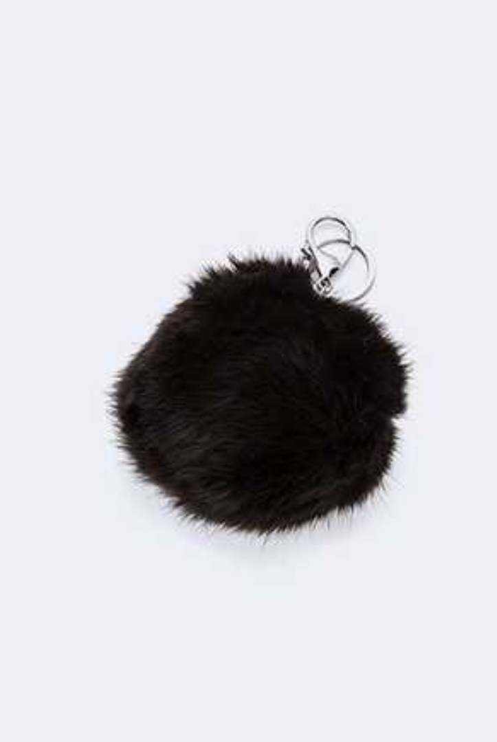 Fluffy Fur Ball Pom-Pom Keychain - RARA Boutique