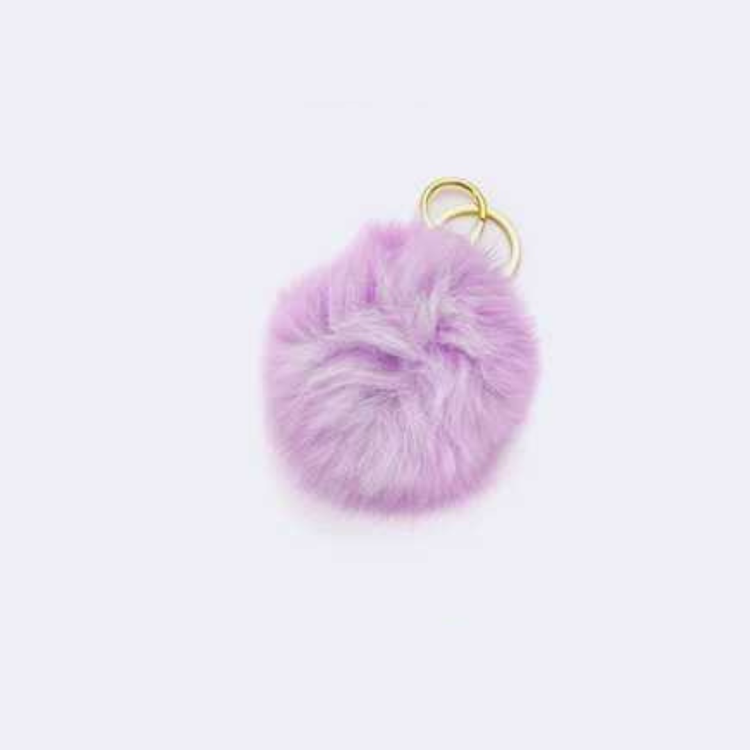 Fluffy Fur Ball Pom-Pom Keychain - RARA Boutique