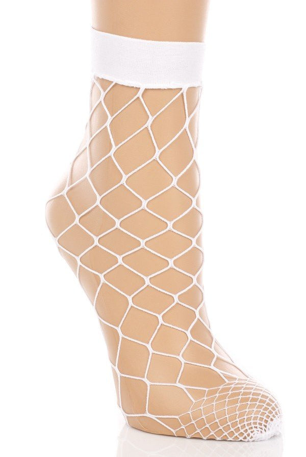 Fishnet Crew Socks - RARA Boutique