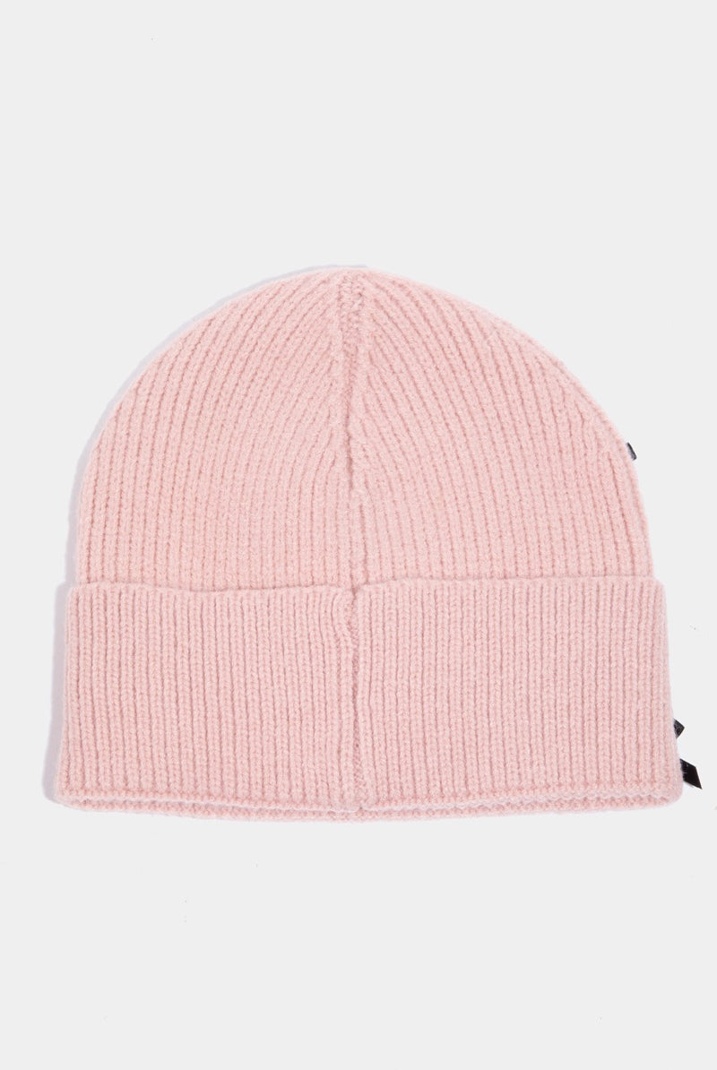 Mini Satin Ribbon Bow Charms Beanie - RARA Boutique