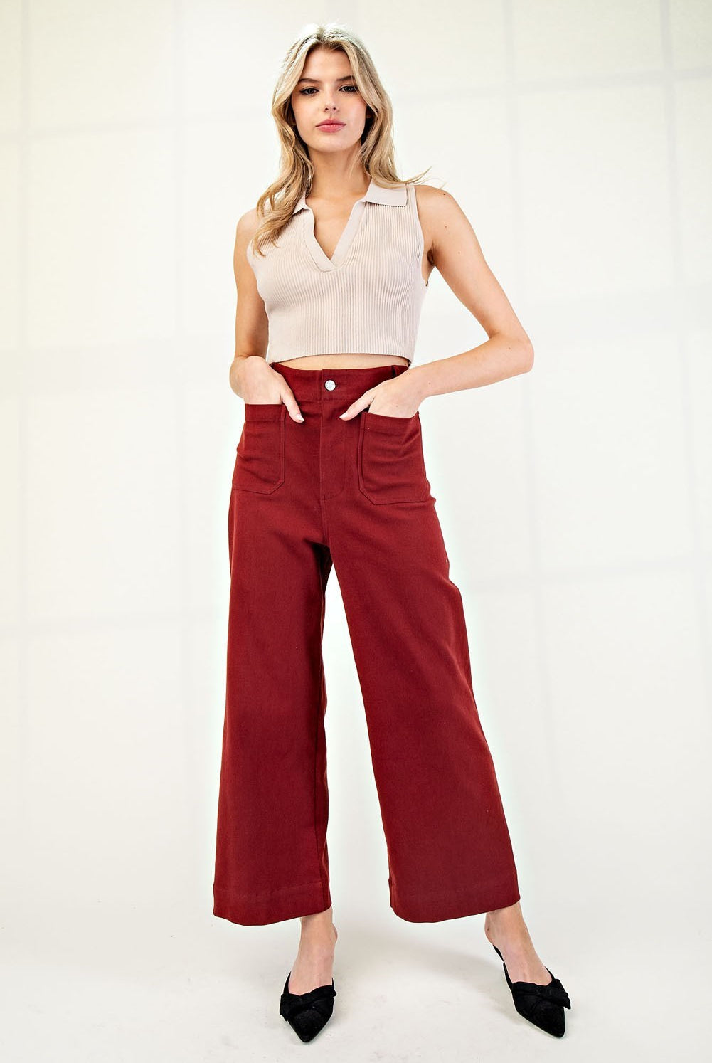 Soft Wash Wide Leg Pants - eesome - RARA Boutique
