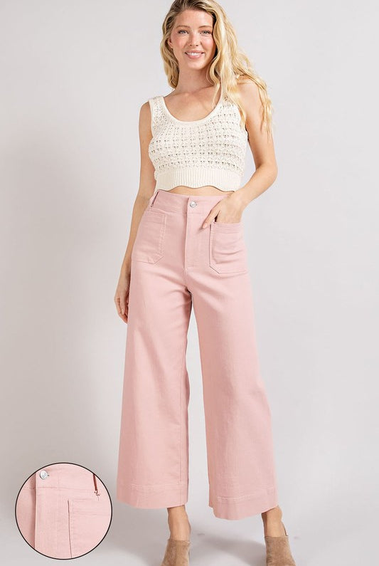 Soft Wash Wide Leg Pants - eesome - RARA Boutique