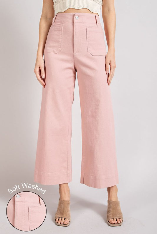 Soft Wash Wide Leg Pants - eesome - RARA Boutique
