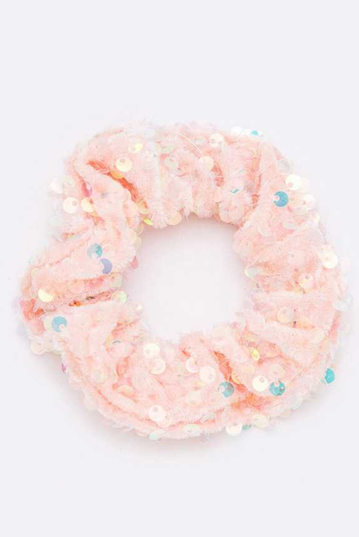 Soft Sequin Scrunchie Hair Tie - RARA Boutique