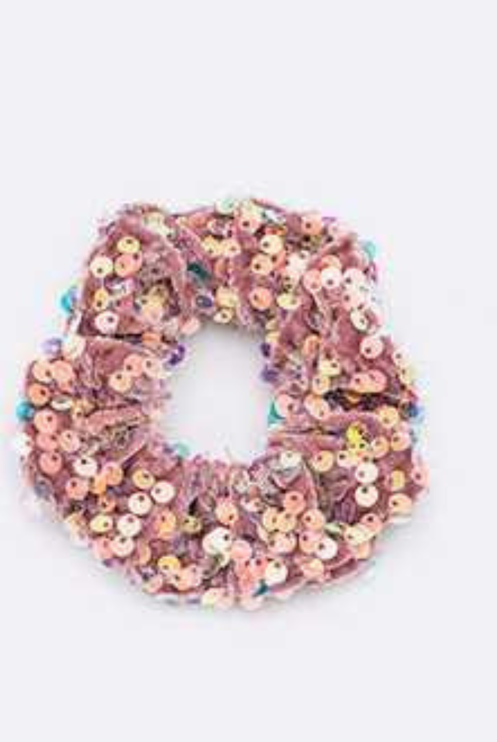 Soft Sequin Scrunchie Hair Tie - RARA Boutique