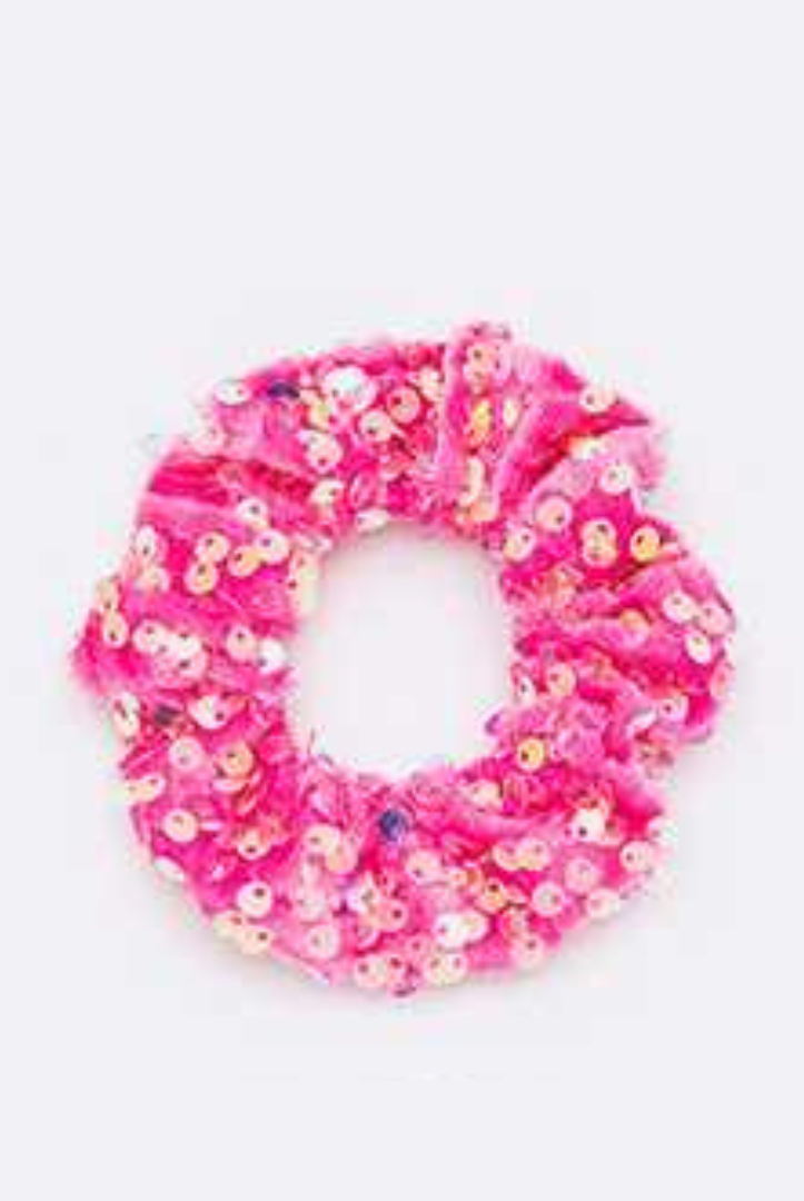 Soft Sequin Scrunchie Hair Tie - RARA Boutique