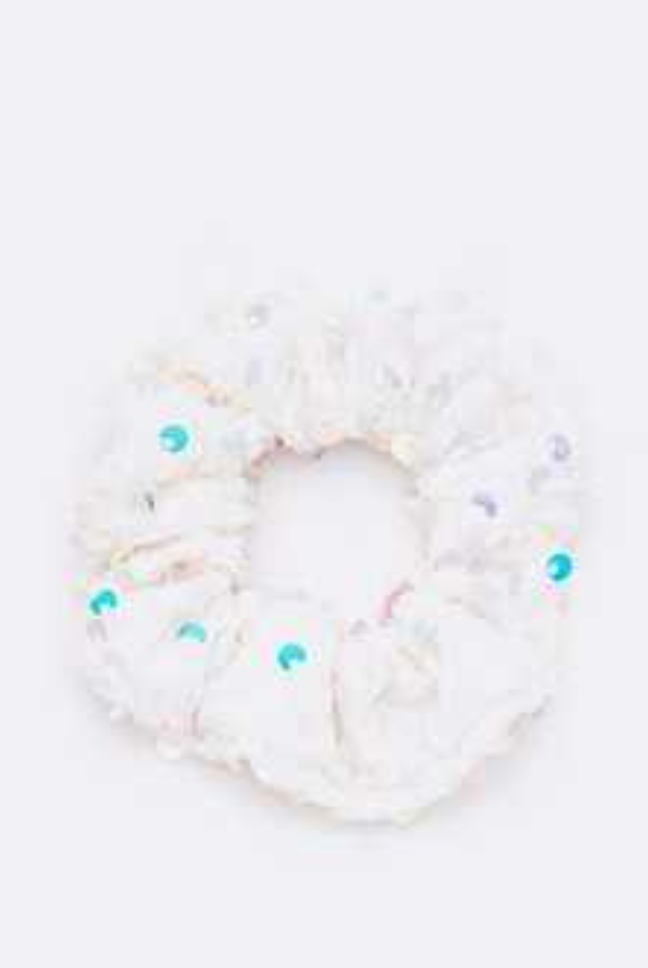 Soft Sequin Scrunchie Hair Tie - RARA Boutique