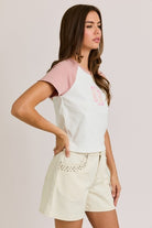 Western Boots Graphic Raglan Baby Tee - Le Lis - RARA Boutique