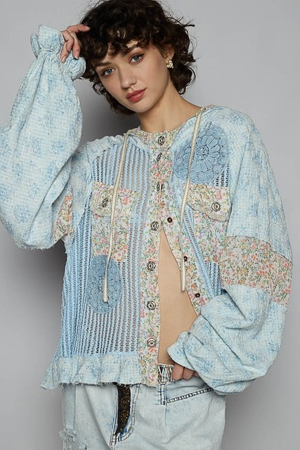 Lace shacket - Pol - RARA Boutique