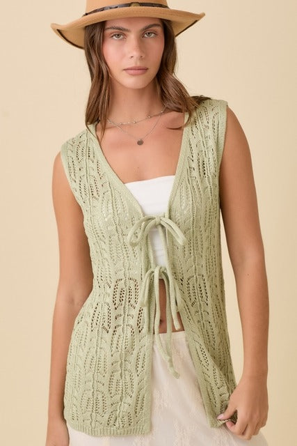 main strip tie top - RARA Boutique