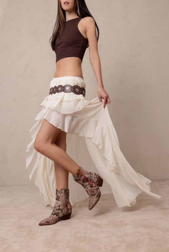 Vintage Floral Jacquard Tapestry Western Boots - Oasis Society - RARA Boutique