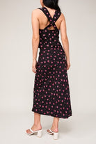 Floral Rose Print Front Tie Wide Strap Top - Le Lis - RARA Boutique