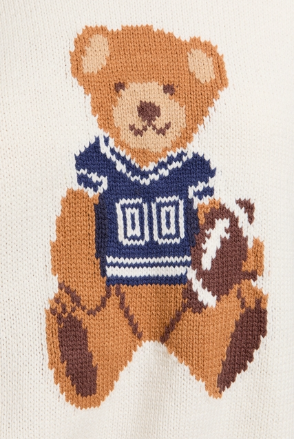 Long Sleeve Football Teddy Bear Sweater - Le Lis - RARA Boutique