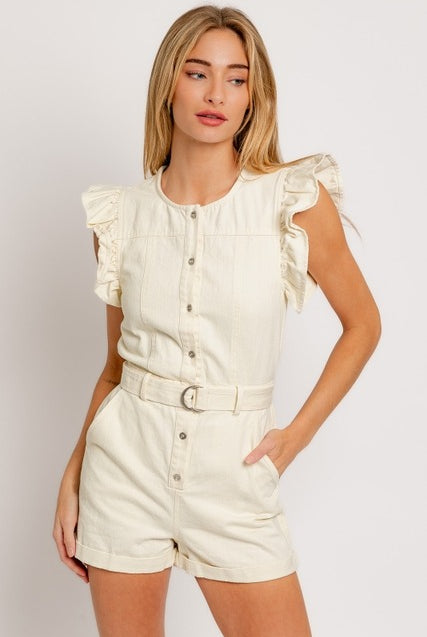 white romper - RARA Boutique