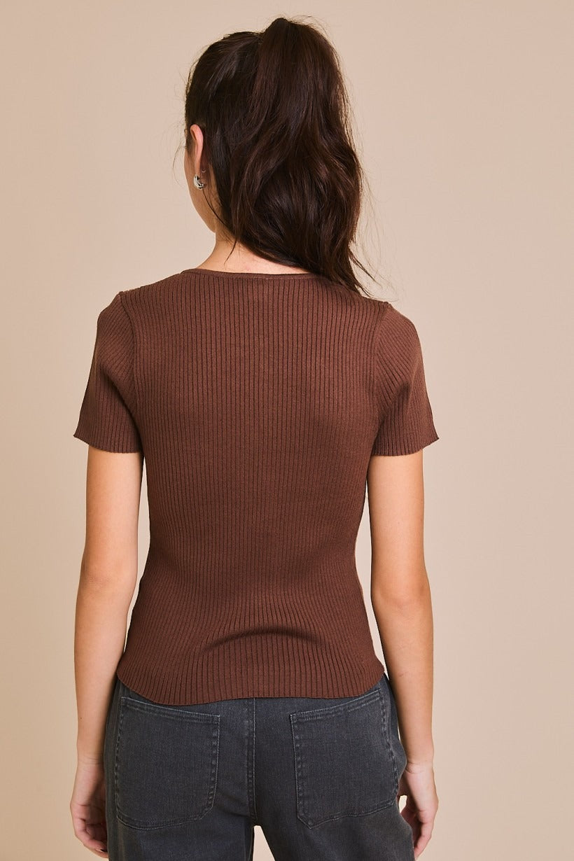 Satin bow details short sleeve Le lis - RARA Boutique