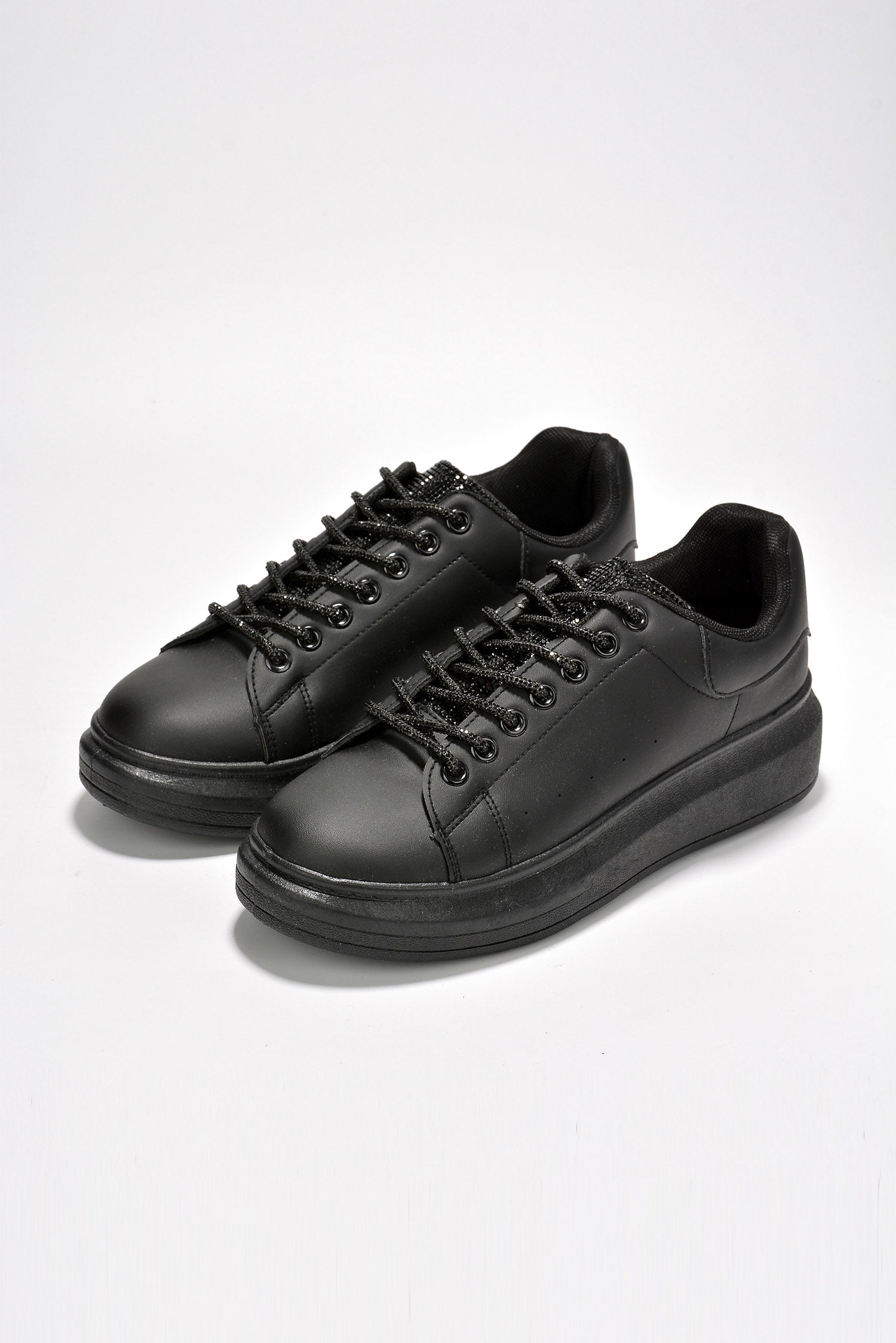 Rhinestone Shoelace Bling Sneakers - Rara Boutique