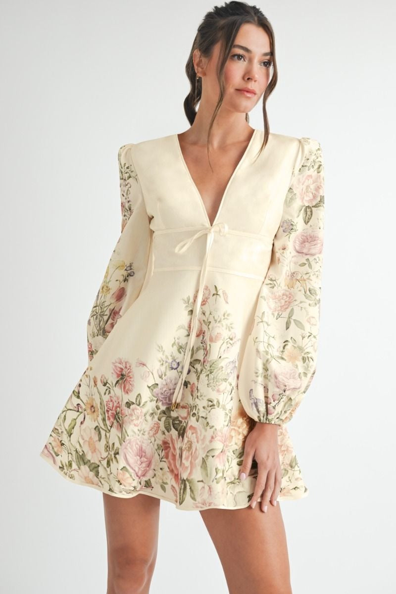 Effortless Elegance V-Neck Mini Dress main image 1