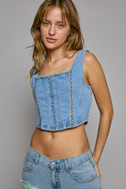 Denim tank top - RARA Boutique 